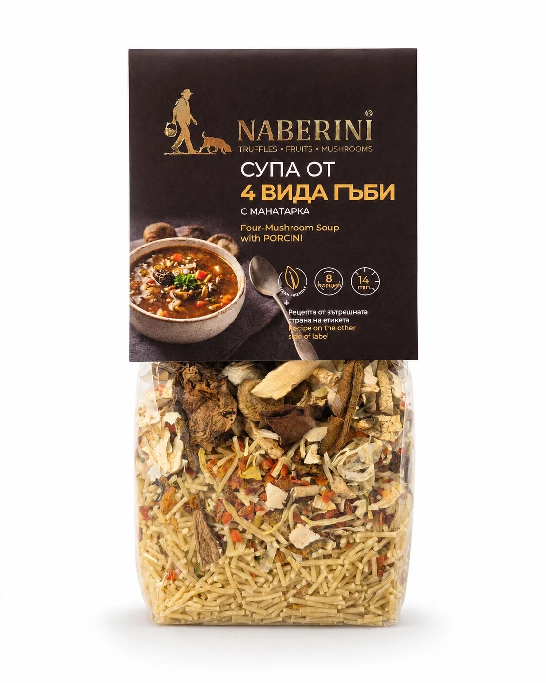 Супа от 4 вида гъби с манатарка Naberini 0.200