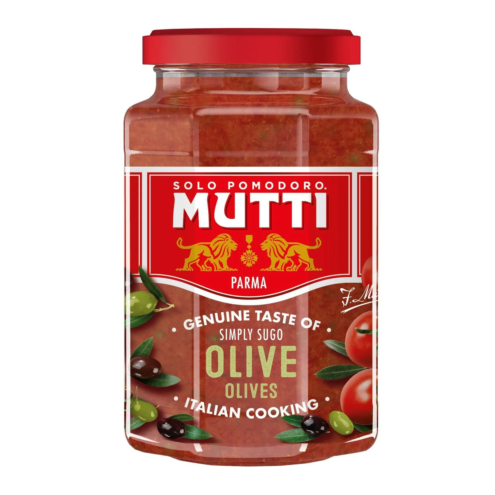 Сос доматен с черни и зелени маслини 0,400 Mutti
