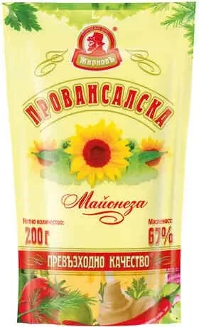 Майонеза провансалска 0,200 ЖирновЪ