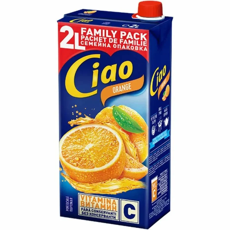 Напитка Ciao портокал 2 л.