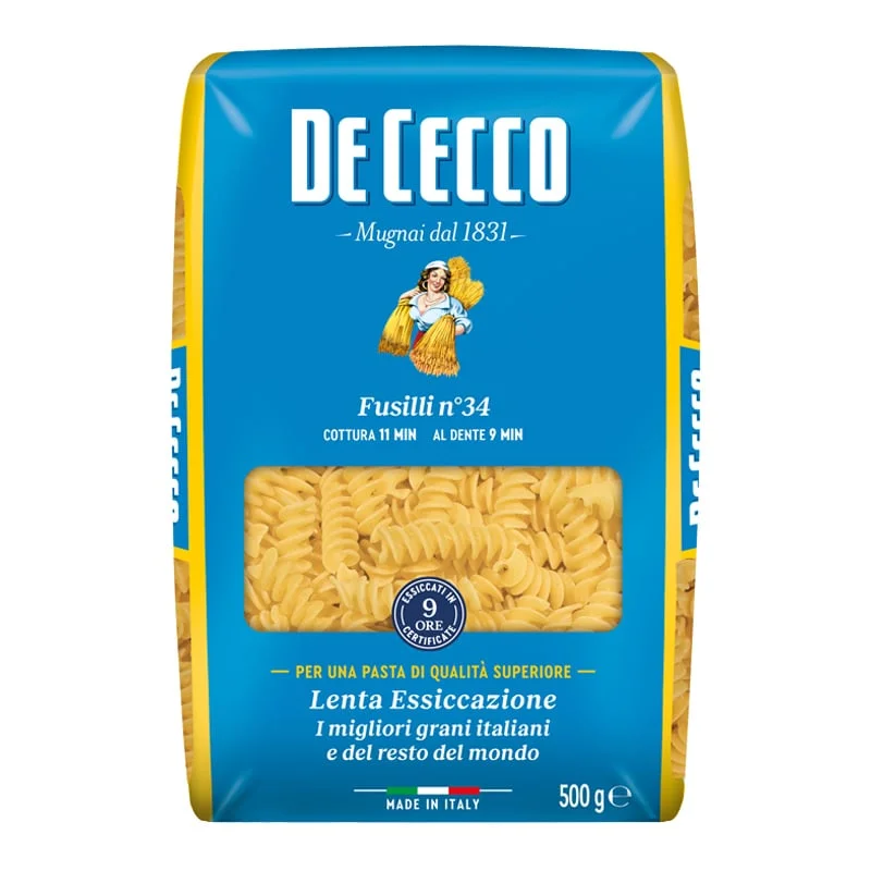 Фусили № 34 0,500 De Cecco