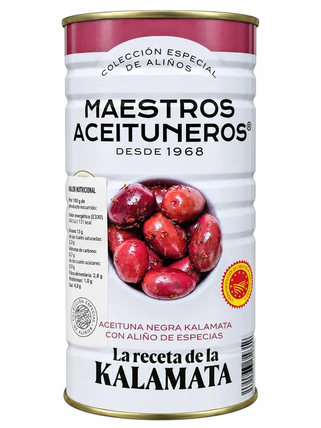 Маслини консерва Каламата 1,400 Maestros Aceituneros