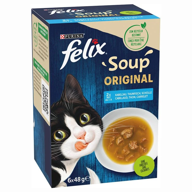 Purina Феликс Супа микс риба 6 x 0,048