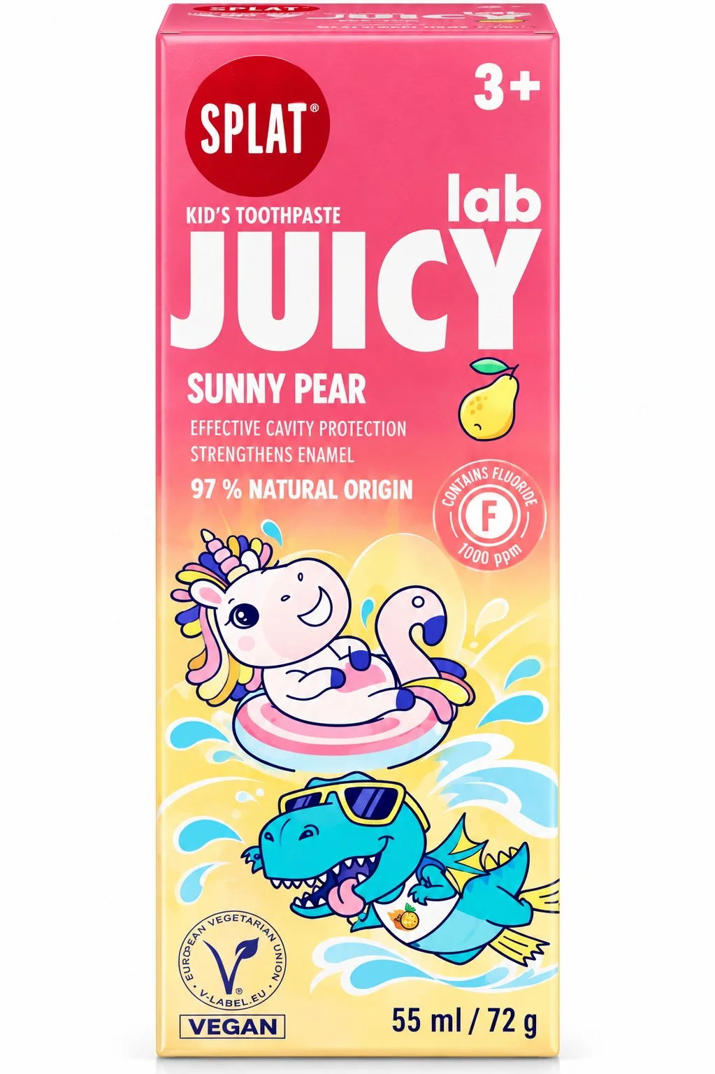 Паста за зъби Splat Juicy детска паста за зъби Sunny pear 0,055
