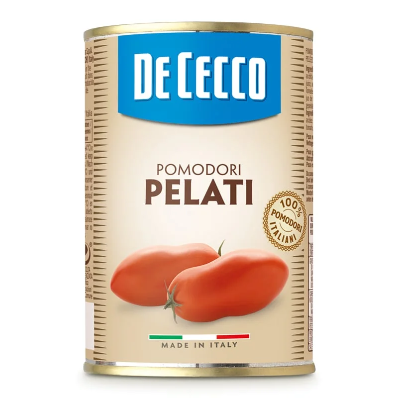 Белени домати Пелати 0,400  Метална Кутия De Cecco