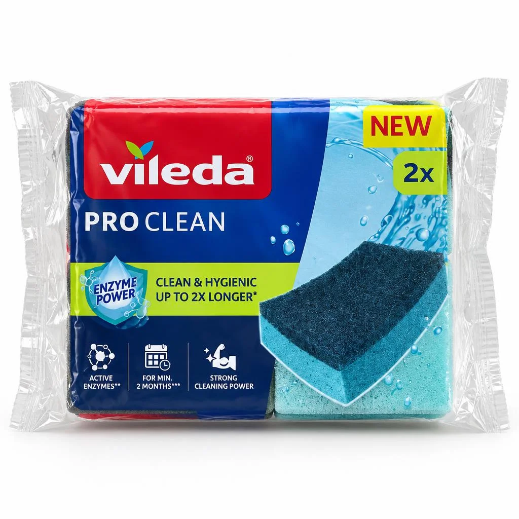 Гъба кухненска VILEDA Pro clean 2 бр.