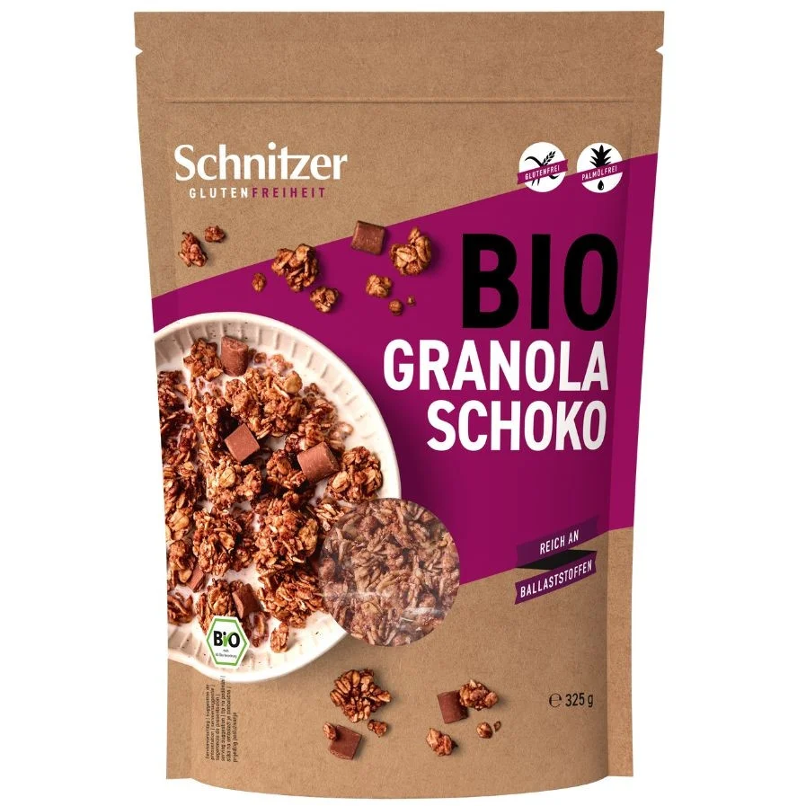 БИО Гранола с шоколадови парченца Без глутен 0,325 Schnitzer