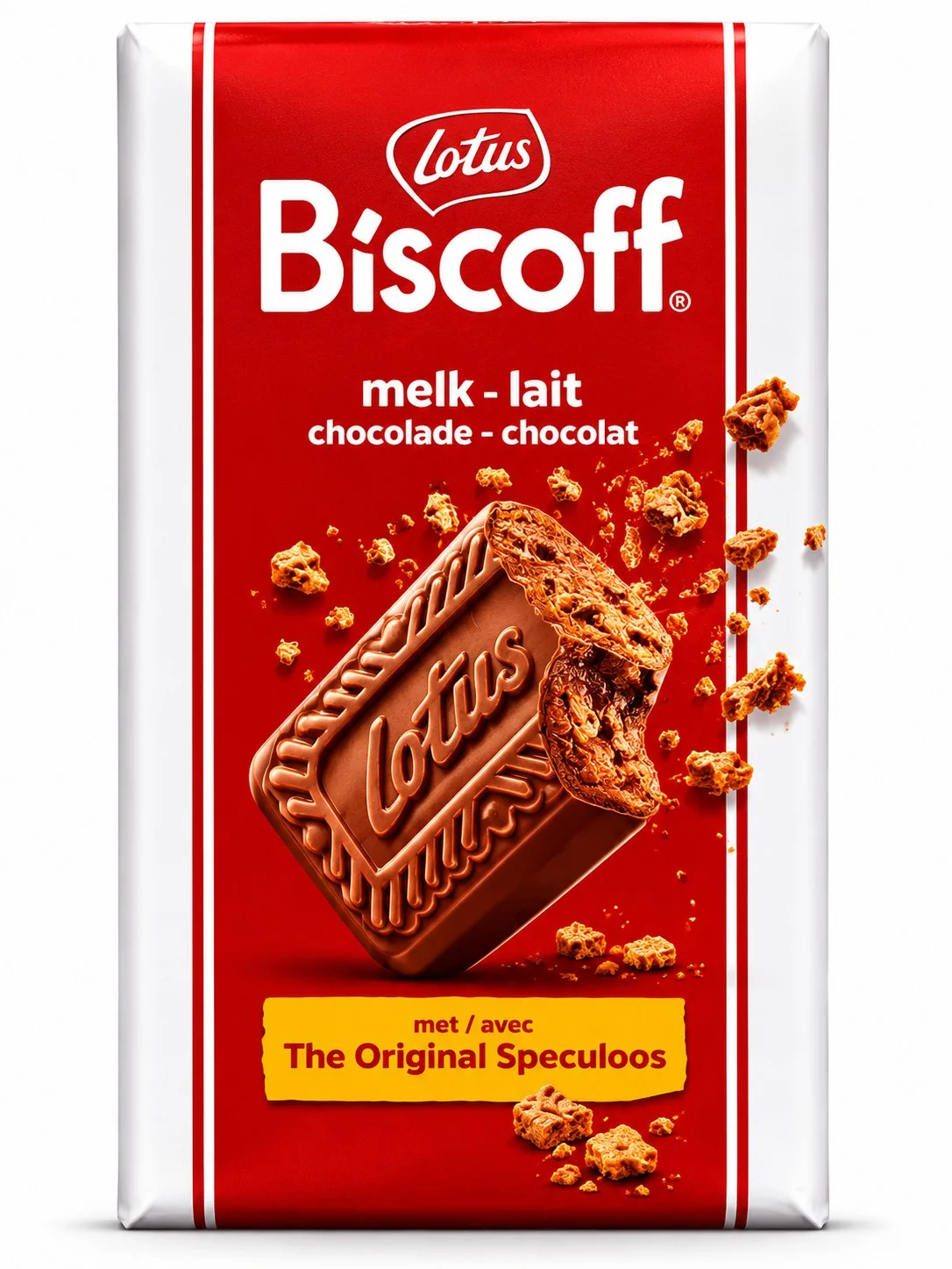 Шоколад млечен с бисквити 0,180 Lotus Biscoff