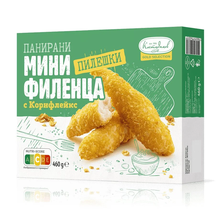 Панирани пилешки филенца с корнфлейкс мини 0,460 Сами М