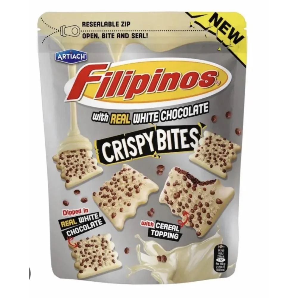 Бисквити хрупкави с бял шоколад 0,100 Filipinos