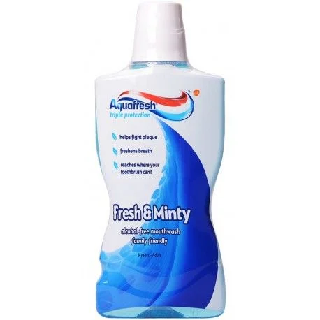 Вода за уста Аквафреш 0,500 Fresh & Minty