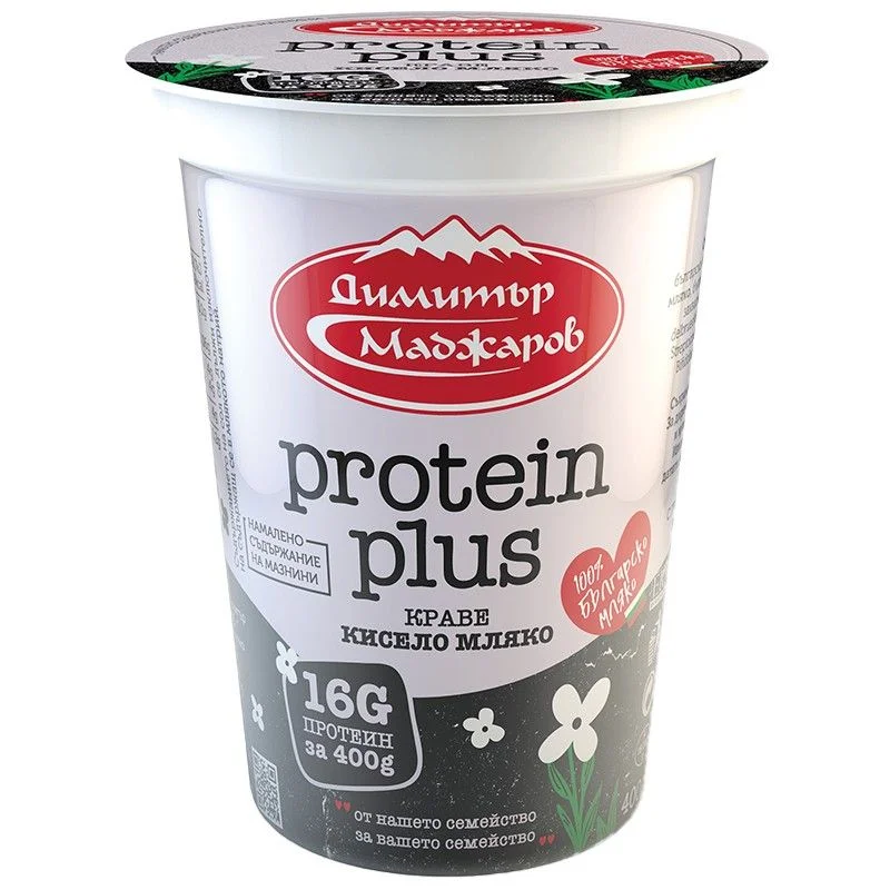 Кисело мляко Димитър Маджаров Protein Plus 0,400