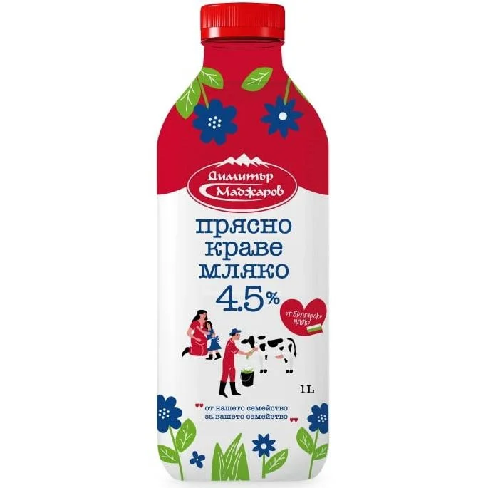 Прясно мляко Димитър Маджаров 4,5 % 1 л.