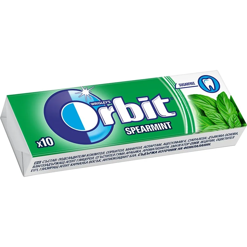 Дъвка Орбит спеърминт драже 0,014