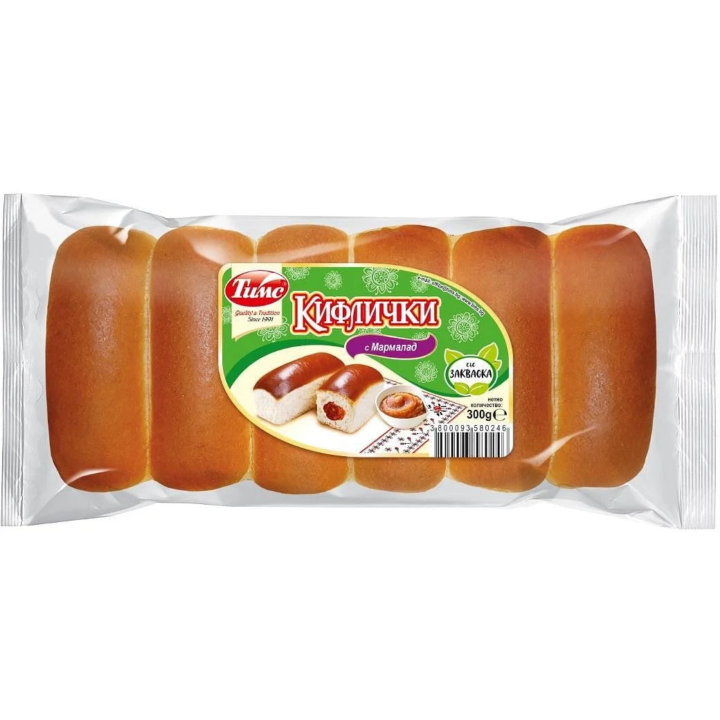 Кифлички Тимс с мармалад 0,250