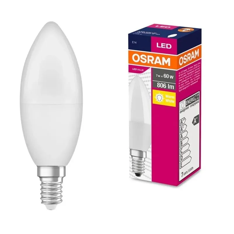 Ел.крушка LED VALUЕ Classic Osram ClB60 806 lm/827 Е14