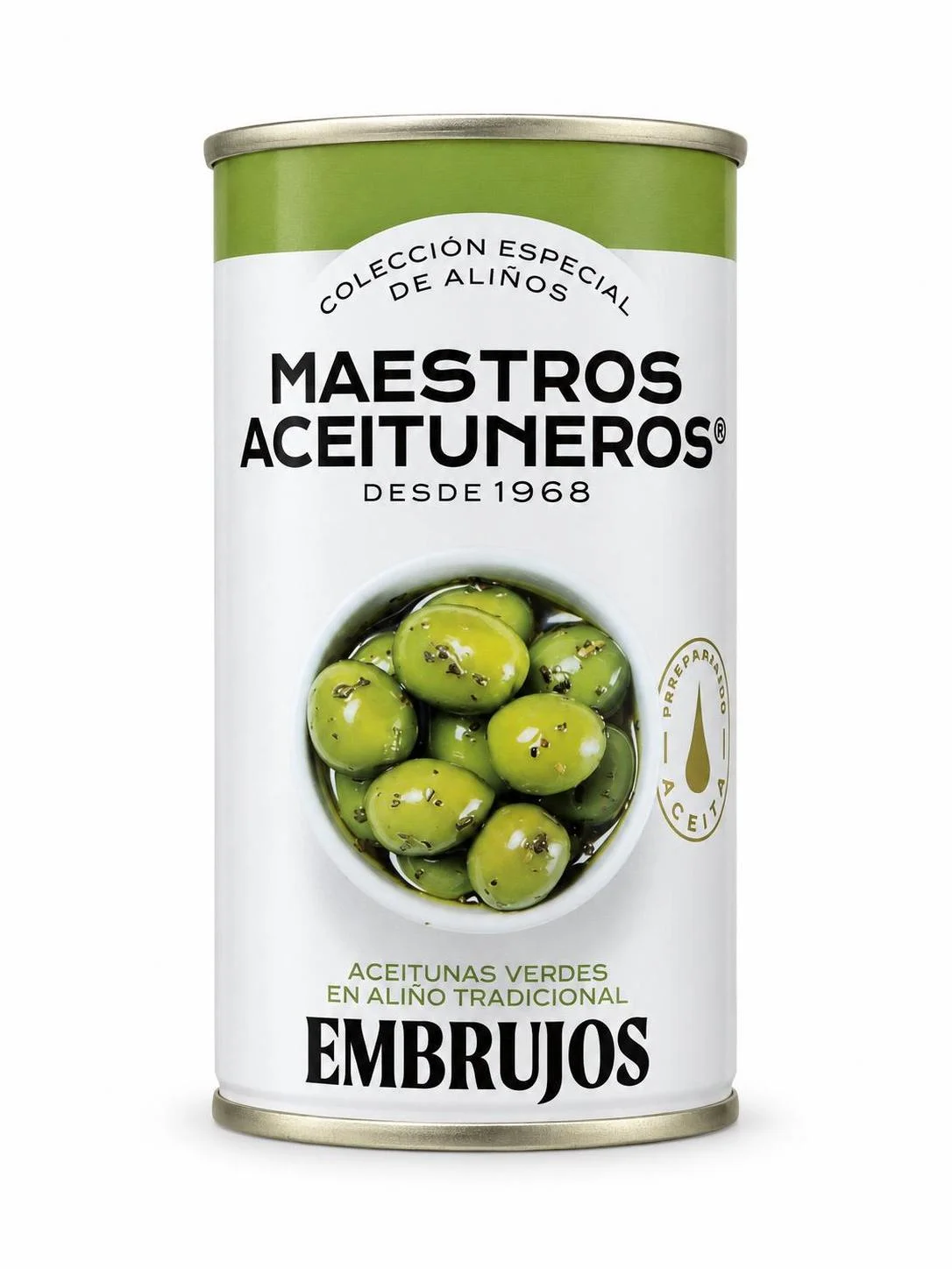 Маслини консерва зелени 0,350 Maestros Aceituneros