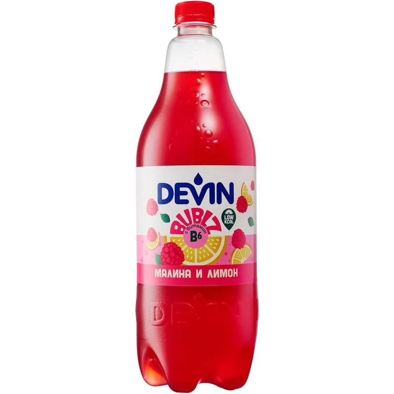 Газирана напитка малина и лимон Bublz 1,2 Devin