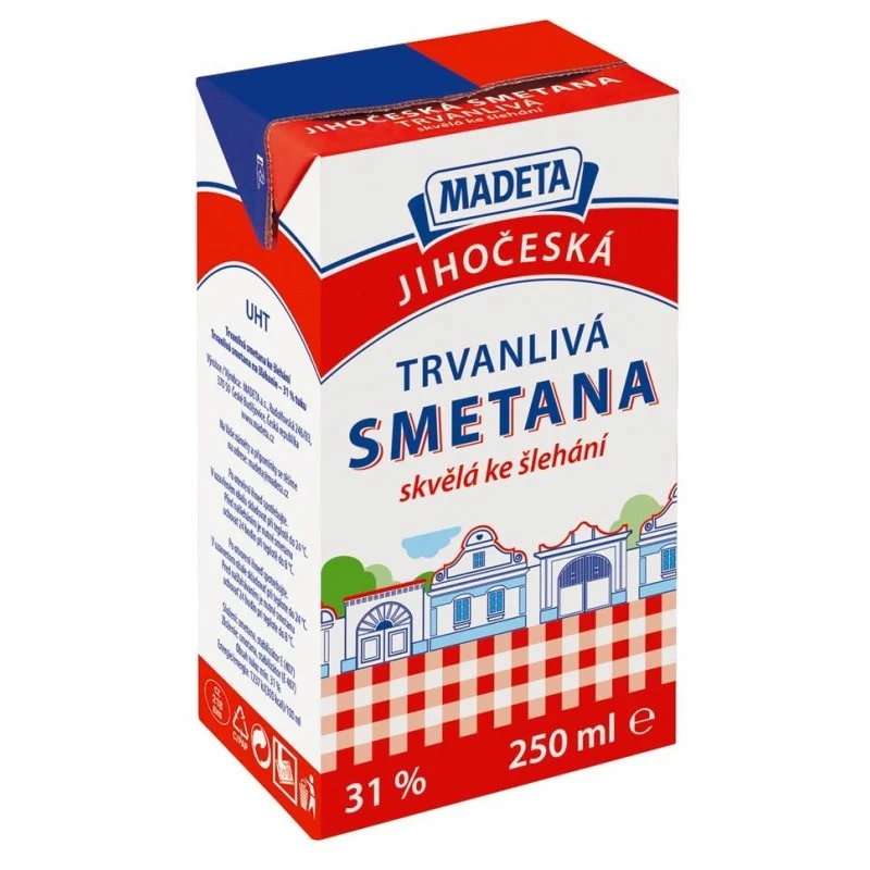 Сметана млечна Madeta 0.250