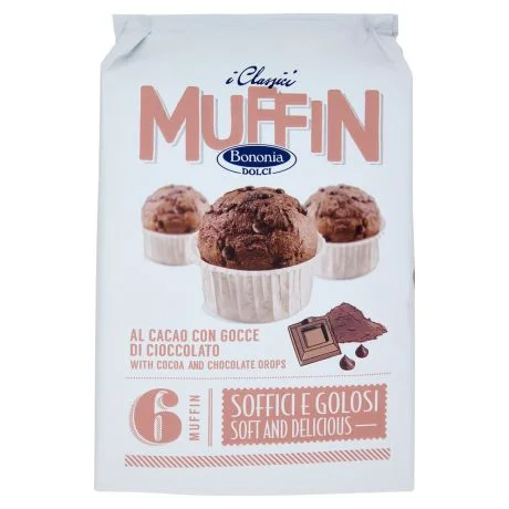Мъфини какаови с парченца шоколад 0,252 Bononia Dolci