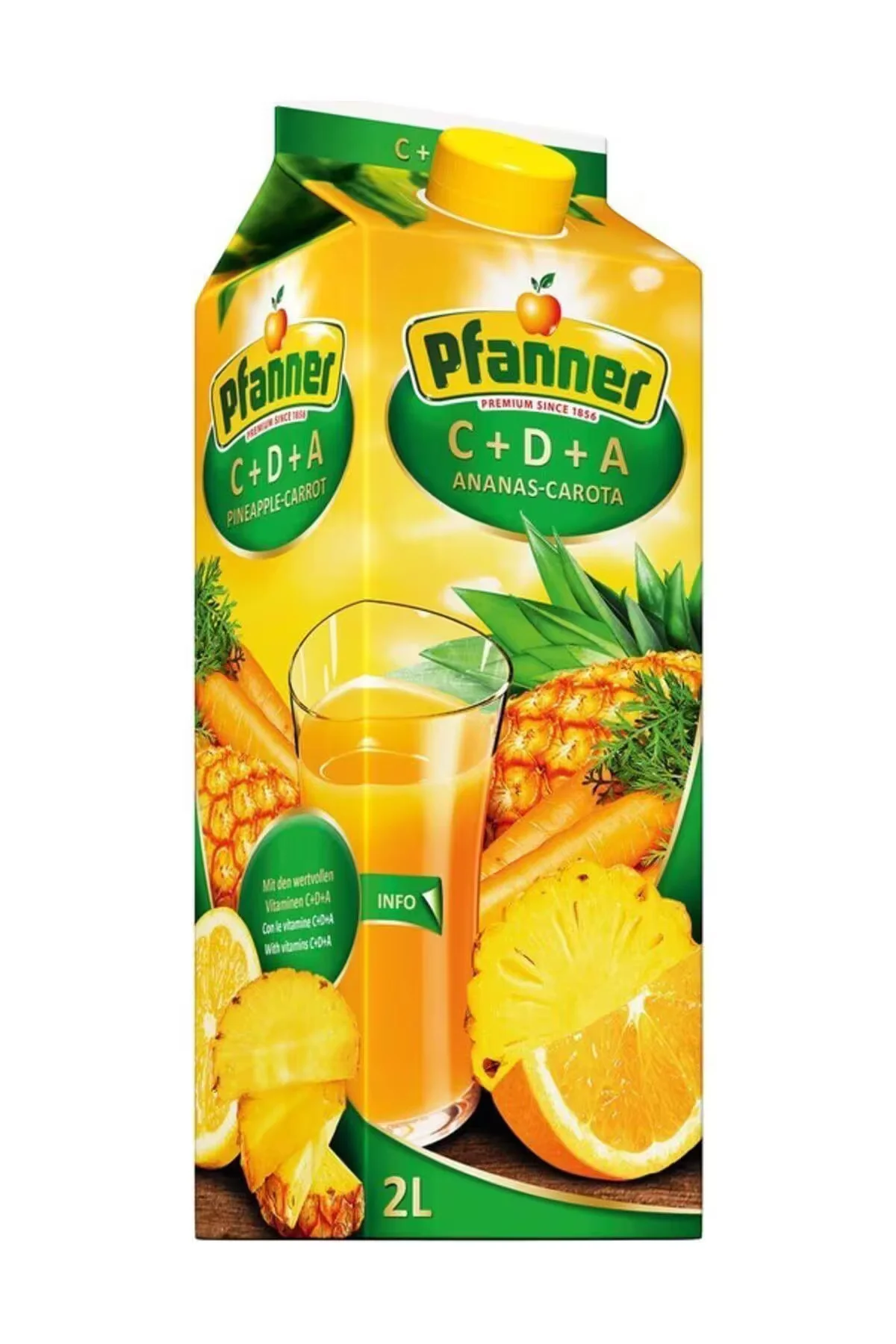 Phanner Напитка 2 л. Ананас + морков С+D+A