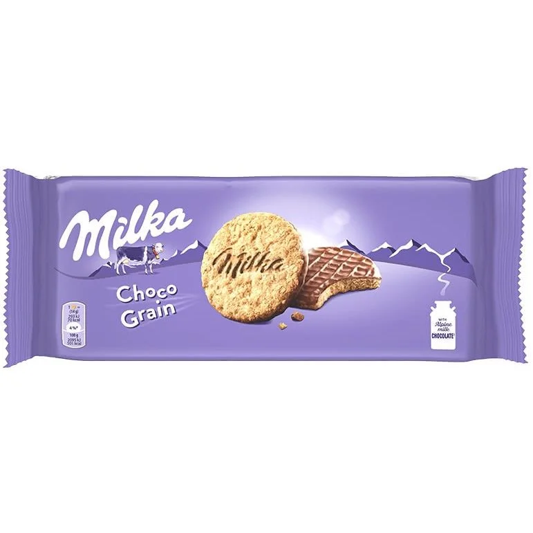 Бисквити Milka пълнозърнести  0,126