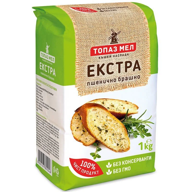 Брашно ТОПАЗ МЕЛ тип 500 Екстра 1 кг.
