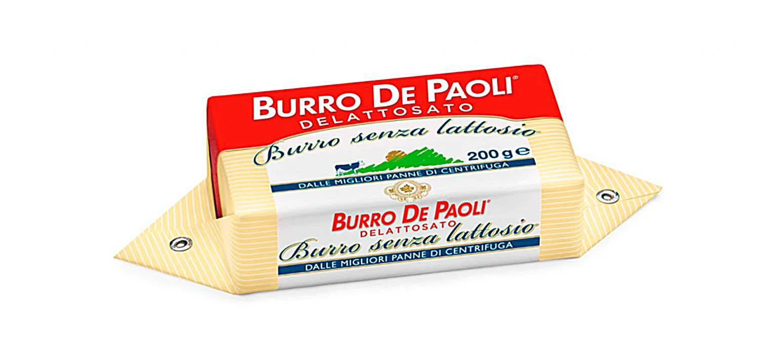 Масло краве без лактоза 0.200 Burro De Paoli