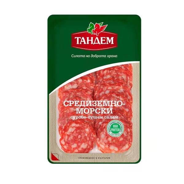 Сурово сушен салам средиземноморски 0,100 Тандем