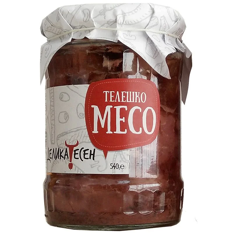 Телешко месо в буркан 0.540 Деликатесен