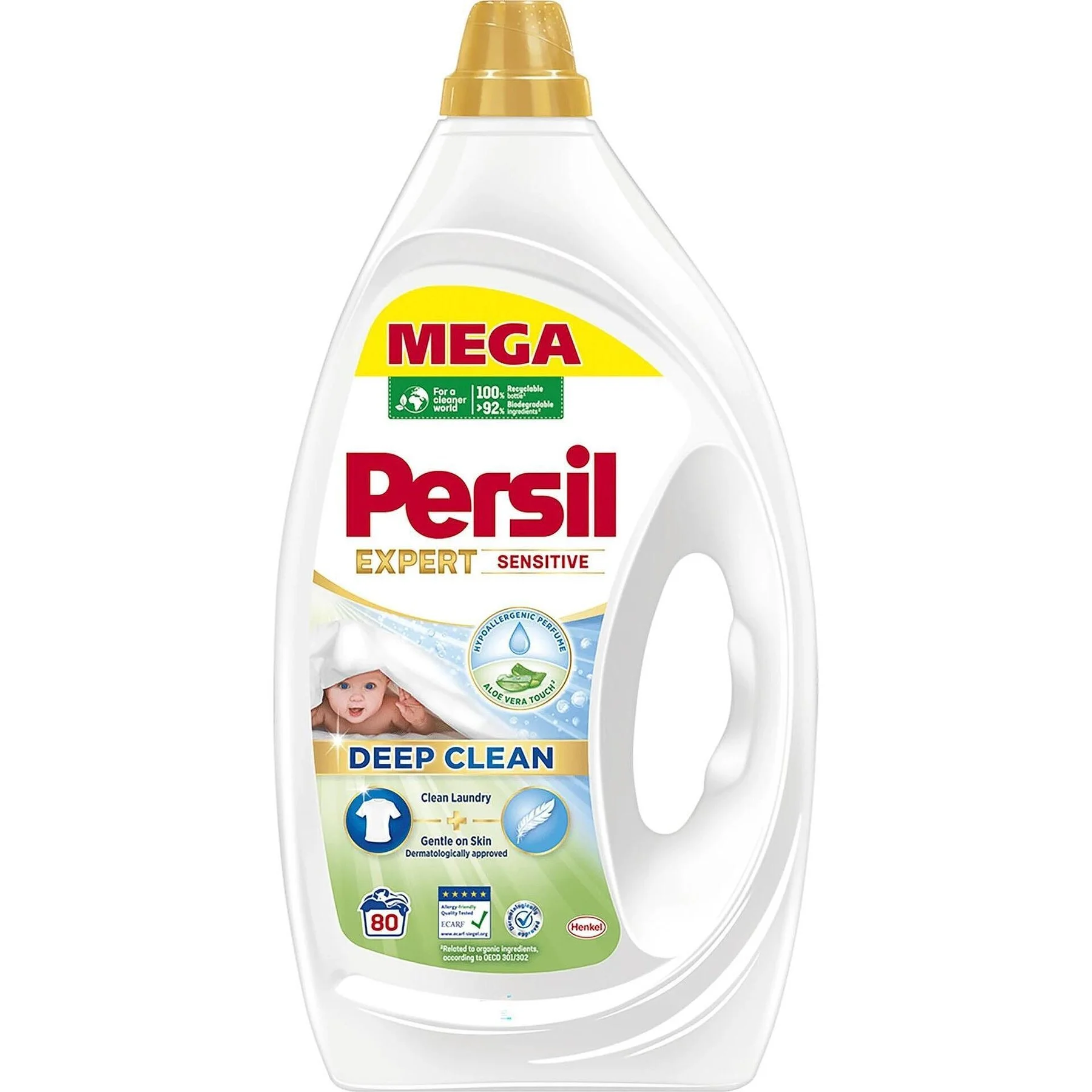 Персил гел Deep Clean Mega 80 пранета 3,60 л. Sensitive