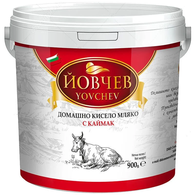 Кисело мляко Йовчев Домашно с каймак 3,8% 0,990