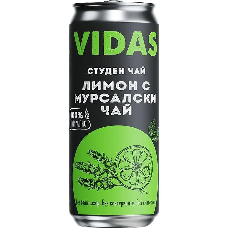 Студен чай  Vidas 0,250 лимон с мурсалски чай