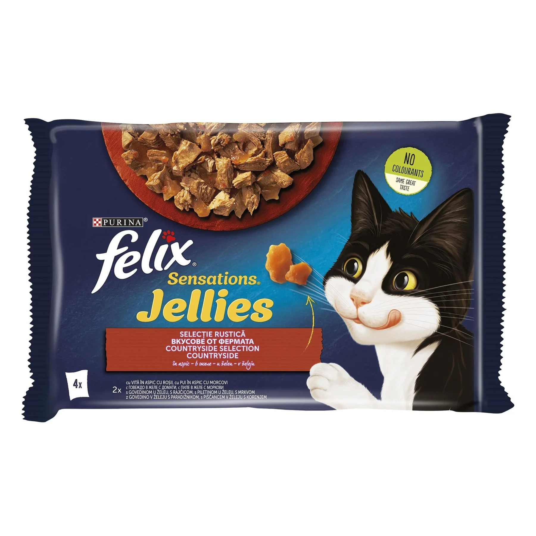 Purina Феликс Sensation 4 х 0,085 телешко и пиле