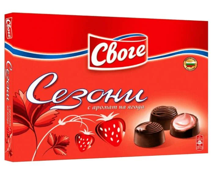 Шоколадови бонбони Сезони ягода 0,140