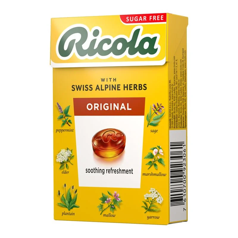 Бонбони Швейцарски билкови Оригинал 0,040 Ricola