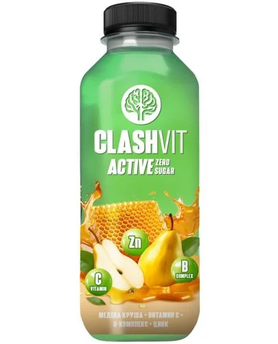 Напитка негазирана ClashVit Active 0,475 Медена круша