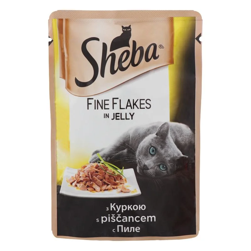 Sheba пауч Пилешко в желе 0,085