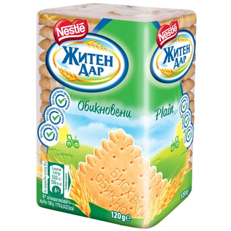 Бисквити Нестле Житен дар обикновени 0,120