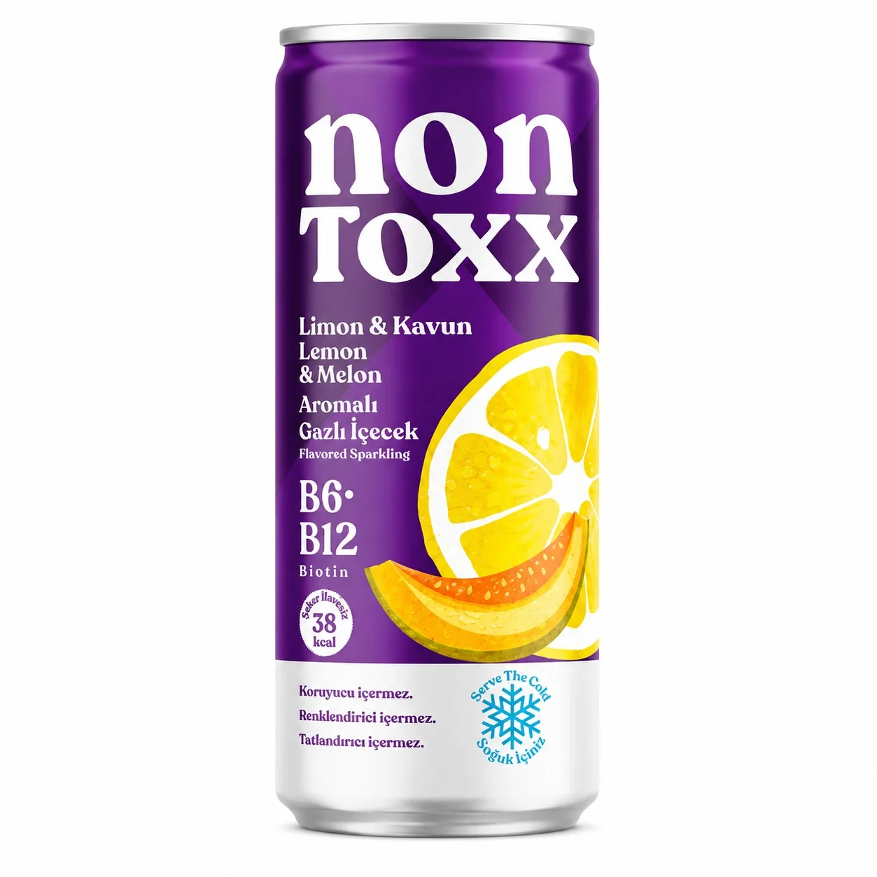 Газирана напитка с оцет - лимон и пъпеш 0.250 NON TOXX