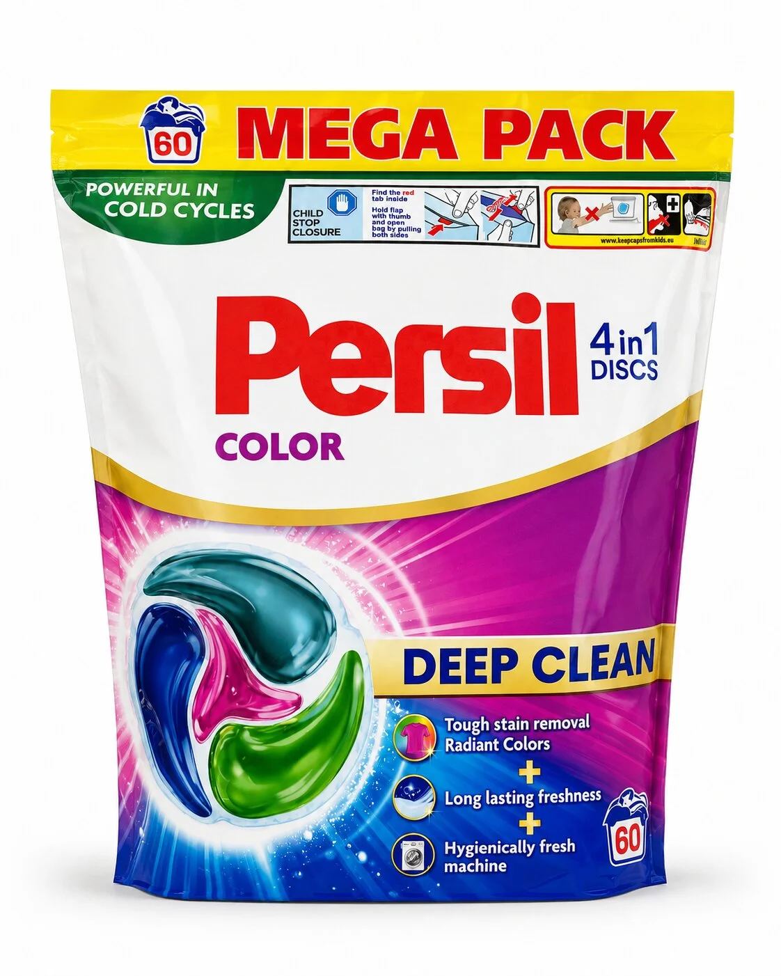 Персил диск 60 пр Color 4 in 1 Mega pack