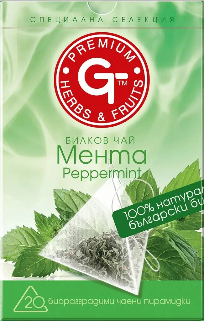 Чай Мента пирамидки 20 бр. Premium Herbs