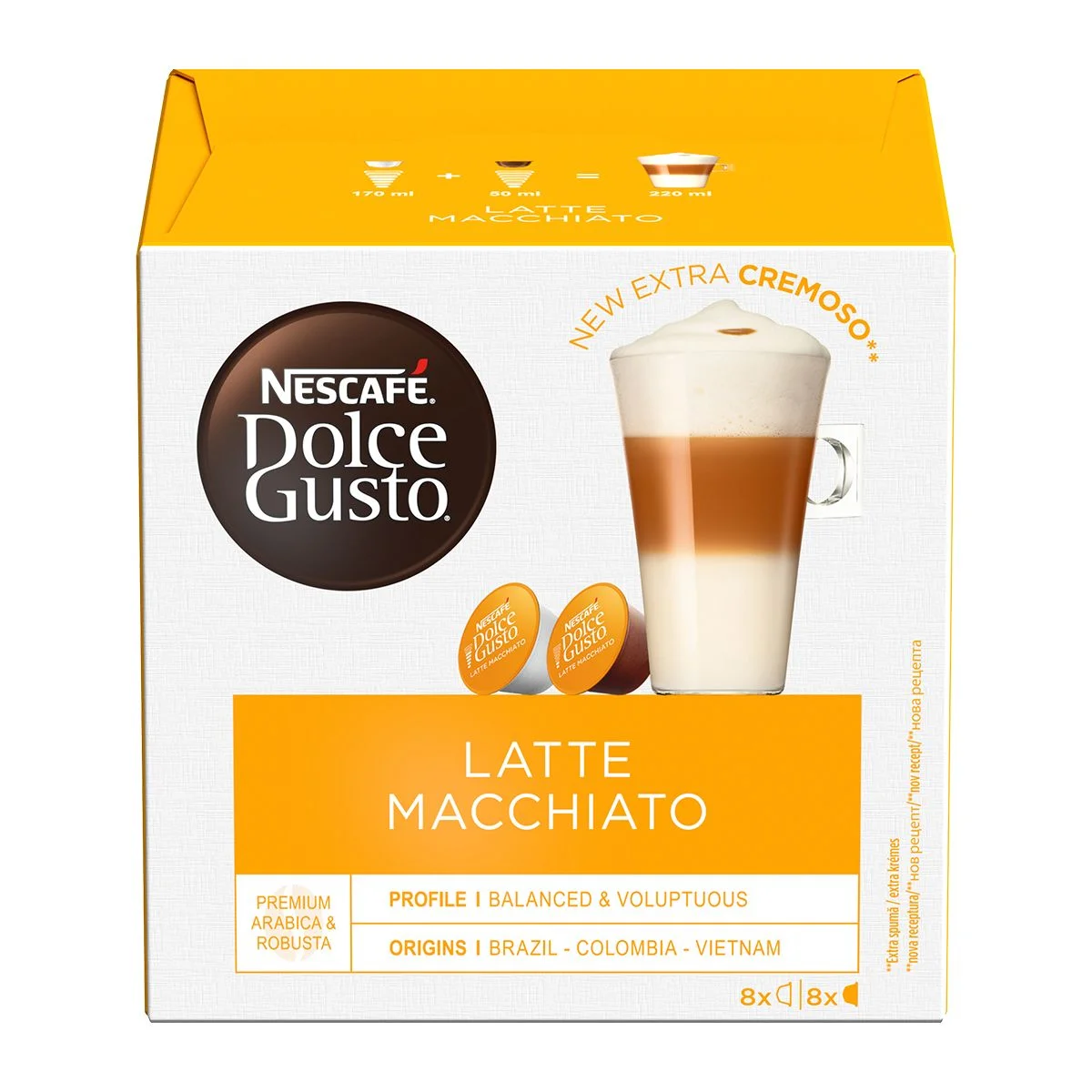 Nescafe Dolce Gusto Latte Macchiato 16 бр.