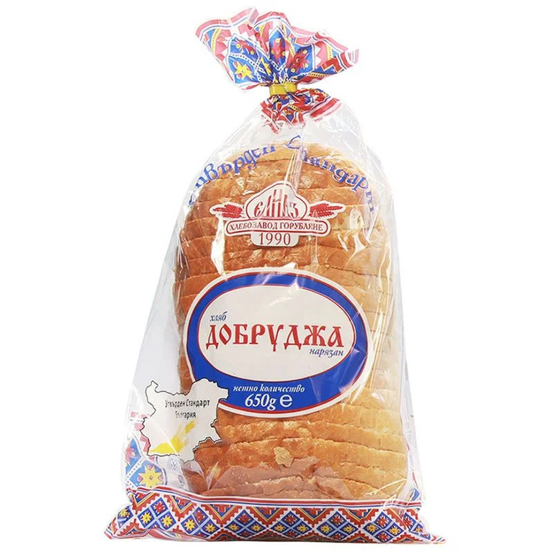 Хляб Добруджа нарязан България 0,650 Заря