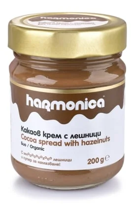 БИО Какаов крем с лешници 0,200 Harmonika