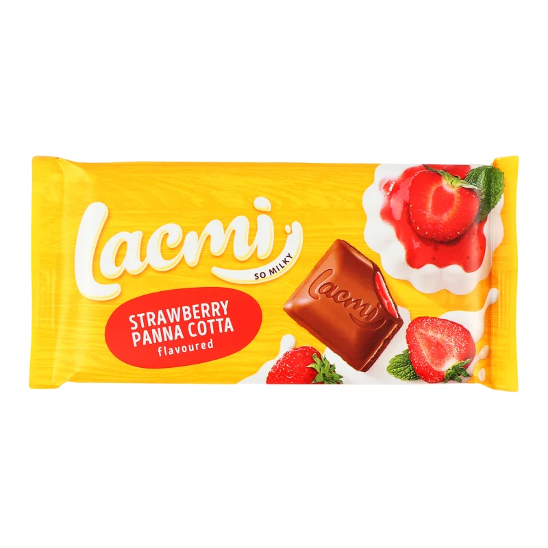 Шоколад Roshen Lacmi Млечен с ягодова панакота 0,090