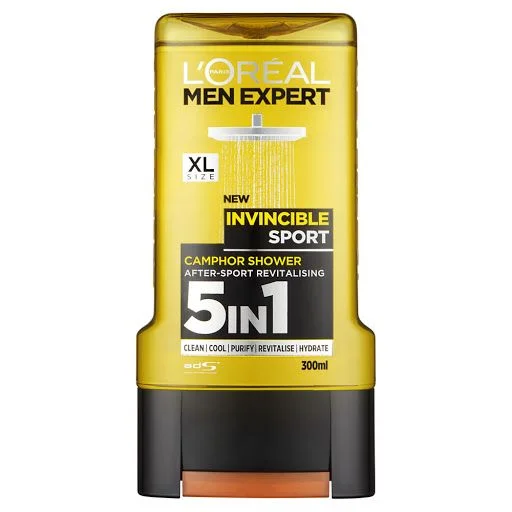 Лореал душ гел мъжки 0,300 Invincible Sport 5 in 1