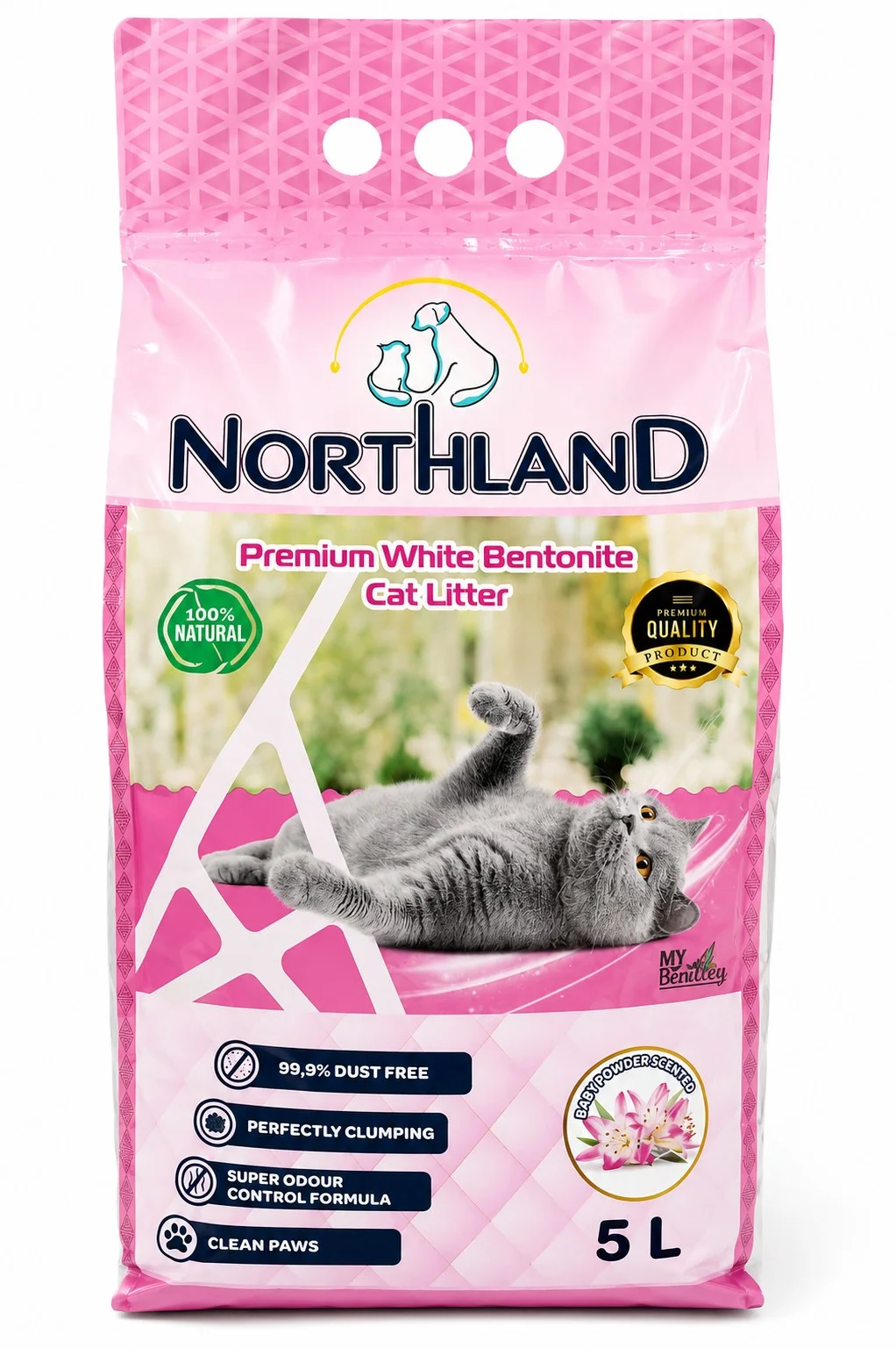 Котешка тоалетна Northlad Baby Powder 5л