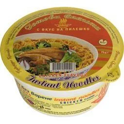 Унифуд готови спагети 0,075 в купа с вкус на пиле