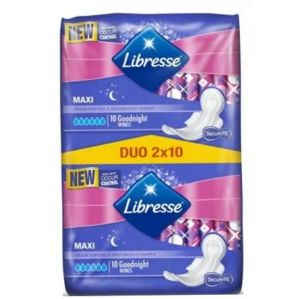 Дамски превръзки Либрес Маxi Goodnight 2x10 бр.